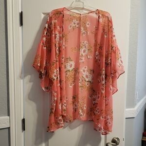 Floral Sheer Kimono Cardigan